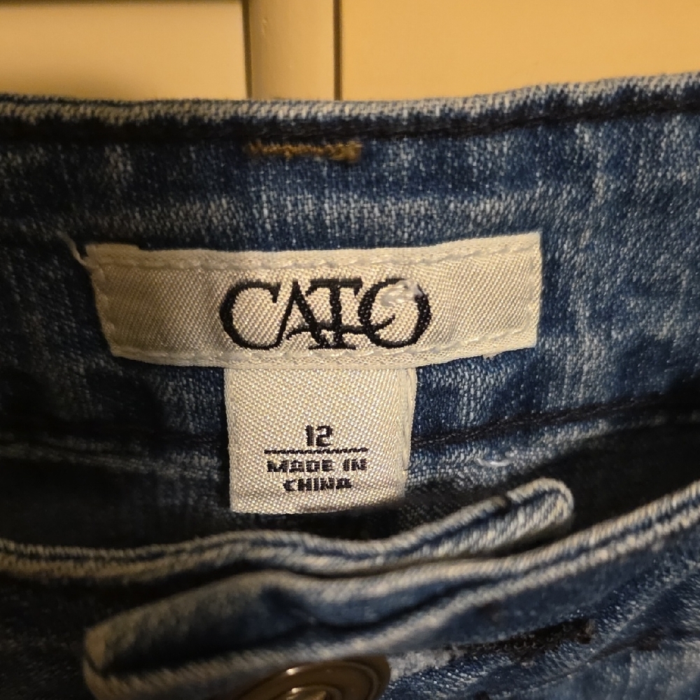 Cato Blue Denim Skirt [2/$15] - Picture 2 of 6